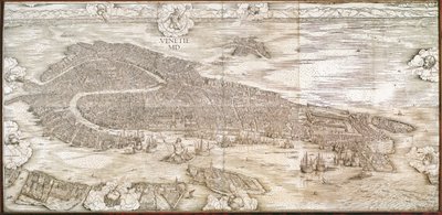 Uitzicht op Venetië door Jacopo de