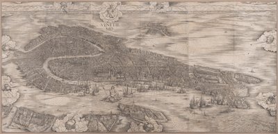 Uitzicht op Venetië door Jacopo de