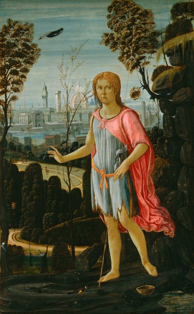 Sint Johannes de Doper door Jacopo del Sellaio