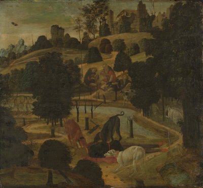 De dood van Actaeon door Jacopo del Sellaio