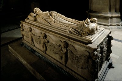 Monument voor Ilaria del Carretto van de familie van de markies van Savona (detail) door Jacopo della Quercia