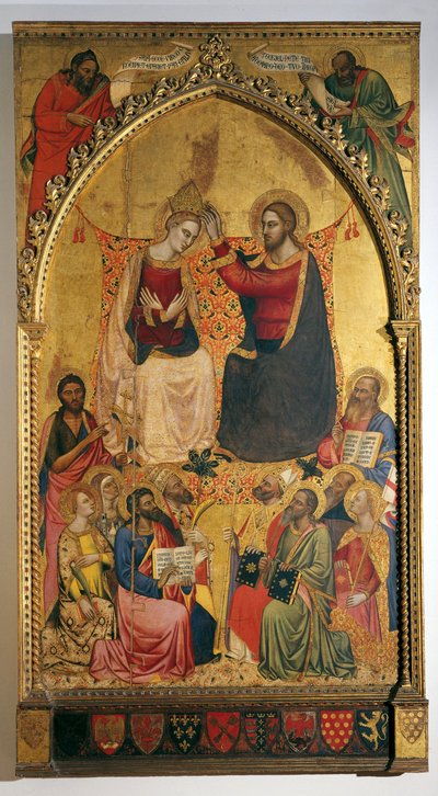 Kroning van de Maagd en de Heiligen door Jacopo di Cione