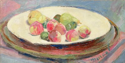 Stilleven met perziken en peren door Jacqueline Marval