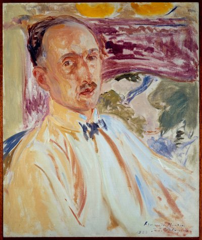 Studie voor het portret van François Mauriac (1885-1970), Franse schrijver door Jacques Emile Blanche