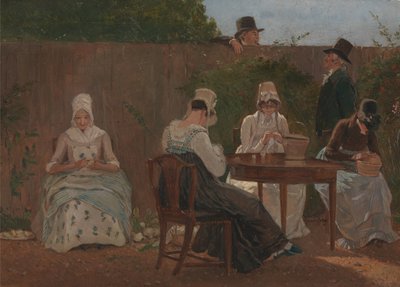 De Familie Chalon in Londen door Jacques-Laurent Agasse
