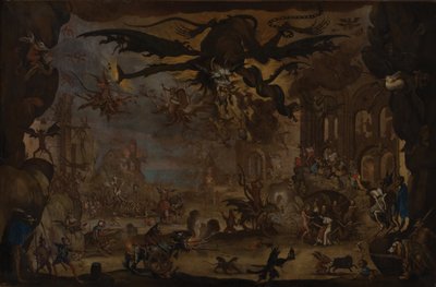 De Verleiding van Sint Antonius door Jacques (after) Callot