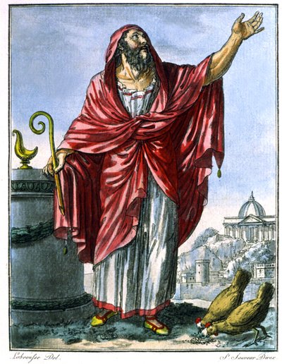 Romeinse augur door Jacques (after) Grasset de Saint Sauveur