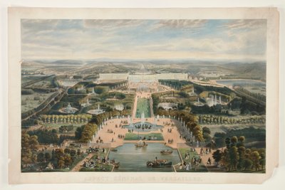 Algemeen uitzicht van Versailles door Jacques Alphonse Testard