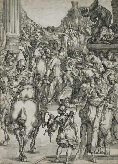 De aanbidding van de Wijzen door Jacques Bellange