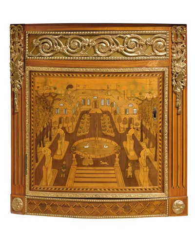 Detail van een Louis XVI commode, ca. 1770-75 door Jacques Birckle