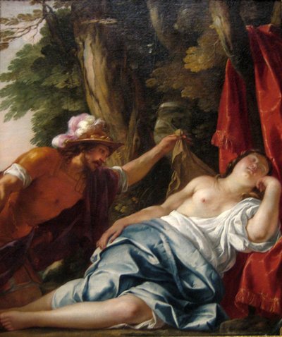 Frans:  Mars et la vierge vestale Mars en de Vestaalse Maagd door Jacques Blanchard