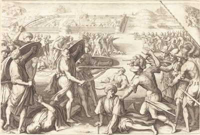 Aanval op de Buitenforten van Bone door Jacques Callot
