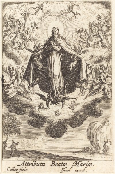 Attributen van de Maagd door Jacques Callot