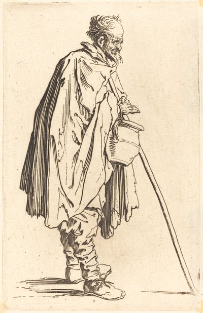 Bedelaar met Pot door Jacques Callot