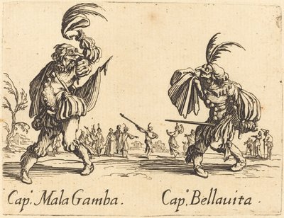 Kapitein Mala Gamba en Kapitein Bellavita door Jacques Callot