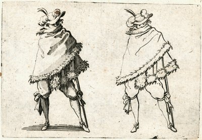 Caprices van verschillende figuren door Jacques Callot