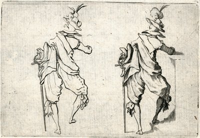 Caprices van verschillende figuren door Jacques Callot