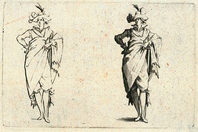 Caprices van verschillende figuren door Jacques Callot