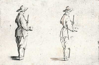 Caprices van verschillende figuren door Jacques Callot