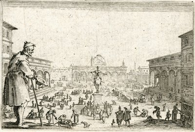 Caprices van verschillende figuren door Jacques Callot