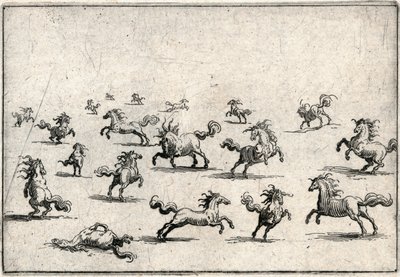 Caprices van verschillende figuren door Jacques Callot