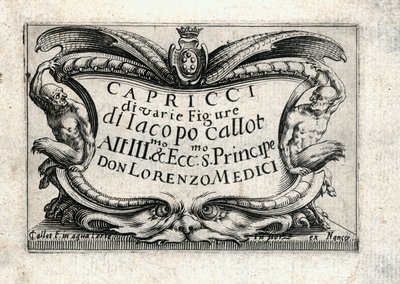 Caprices van verschillende figuren door Jacques Callot