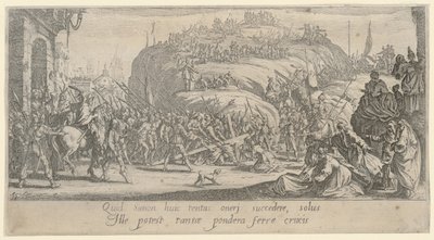 Christus draagt het kruis door Jacques Callot