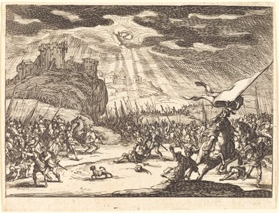Bekering van Paulus door Jacques Callot