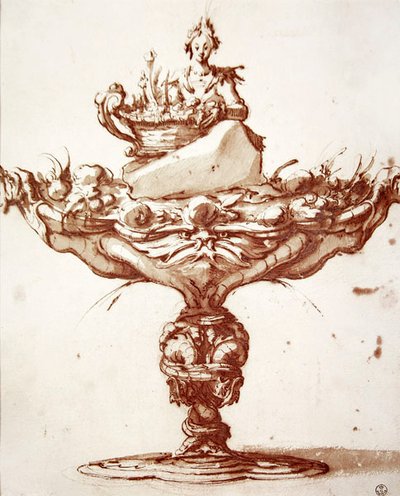 Ontwerp voor een fontein door Jacques Callot