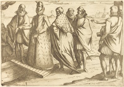 Inscheping in Genua door Jacques Callot