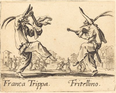 Franca Trippa en Fritellino door Jacques Callot