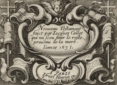 Frontispice, ca. 1635 door Jacques Callot