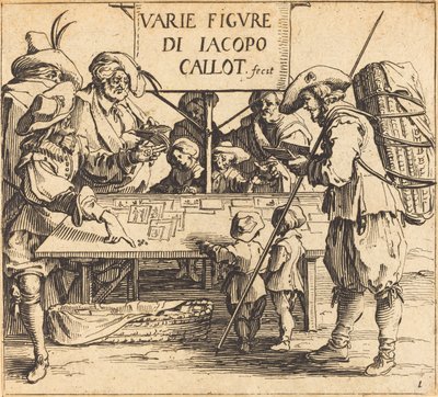 Frontispice voor "Varie Figure" door Jacques Callot