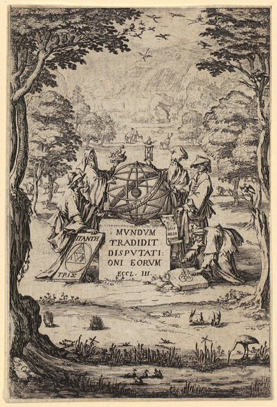 Frontispice bij "Sacra Cosmologia" door Jacques Callot