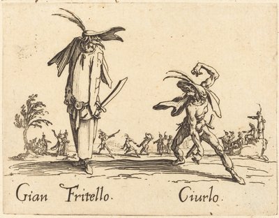 Gian Fritello en Ciurlo, ca. 1622 door Jacques Callot