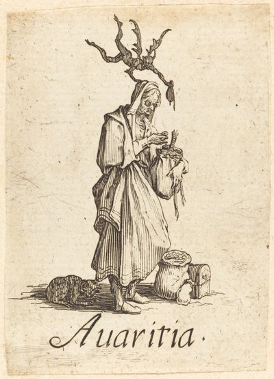 Hebzucht door Jacques Callot