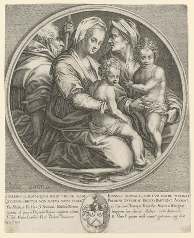 Heilige Familie door Jacques Callot
