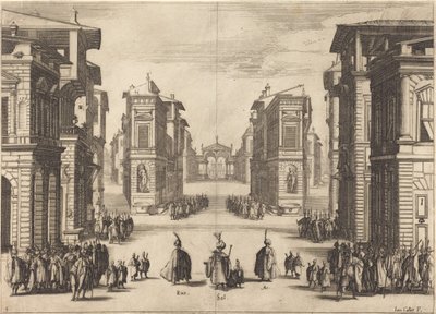 Il Solimano, eerste akte door Jacques Callot