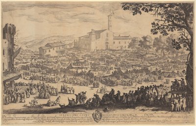 Jaarmarkt van Impruneta door Jacques Callot
