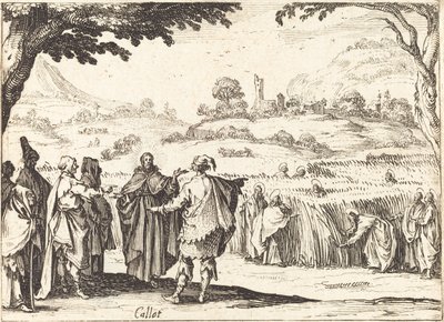 Jezus met de Farizeeën door Jacques Callot