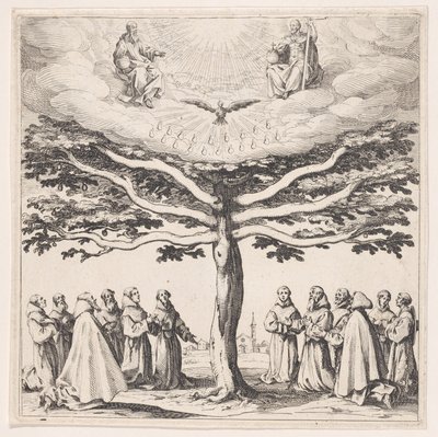 De boom van Sint-Franciscus door Jacques Callot