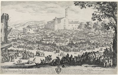 De kermis van Impruneta door Jacques Callot