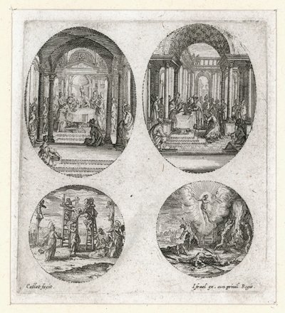 De wonderen van het lijdensverhaal ... (gravure) door Jacques Callot