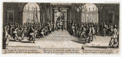 De ellende en tegenspoed van de oorlog ... (gravure) door Jacques Callot