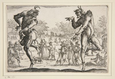 De twee broeken door Jacques Callot