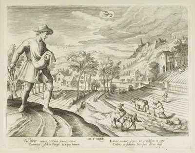 Maanden. 10, oktober door Jacques Callot