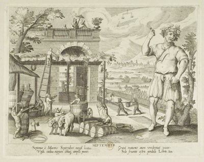 Maanden. 9, september door Jacques Callot