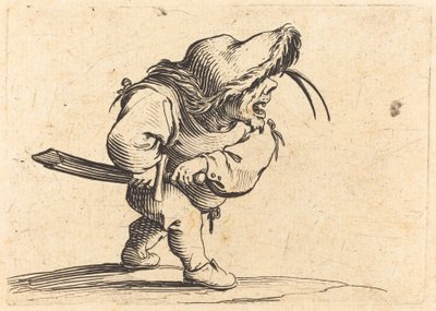 Man die Zich Voorbereidt om Zijn Zwaard te Trekken door Jacques Callot