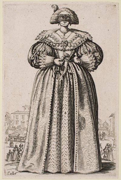 Gemaskerde dame, uit de serie 