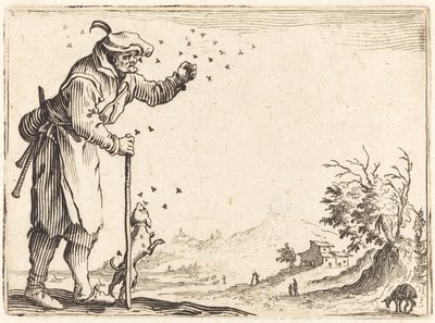 Boer Aangevallen door Bijen door Jacques Callot